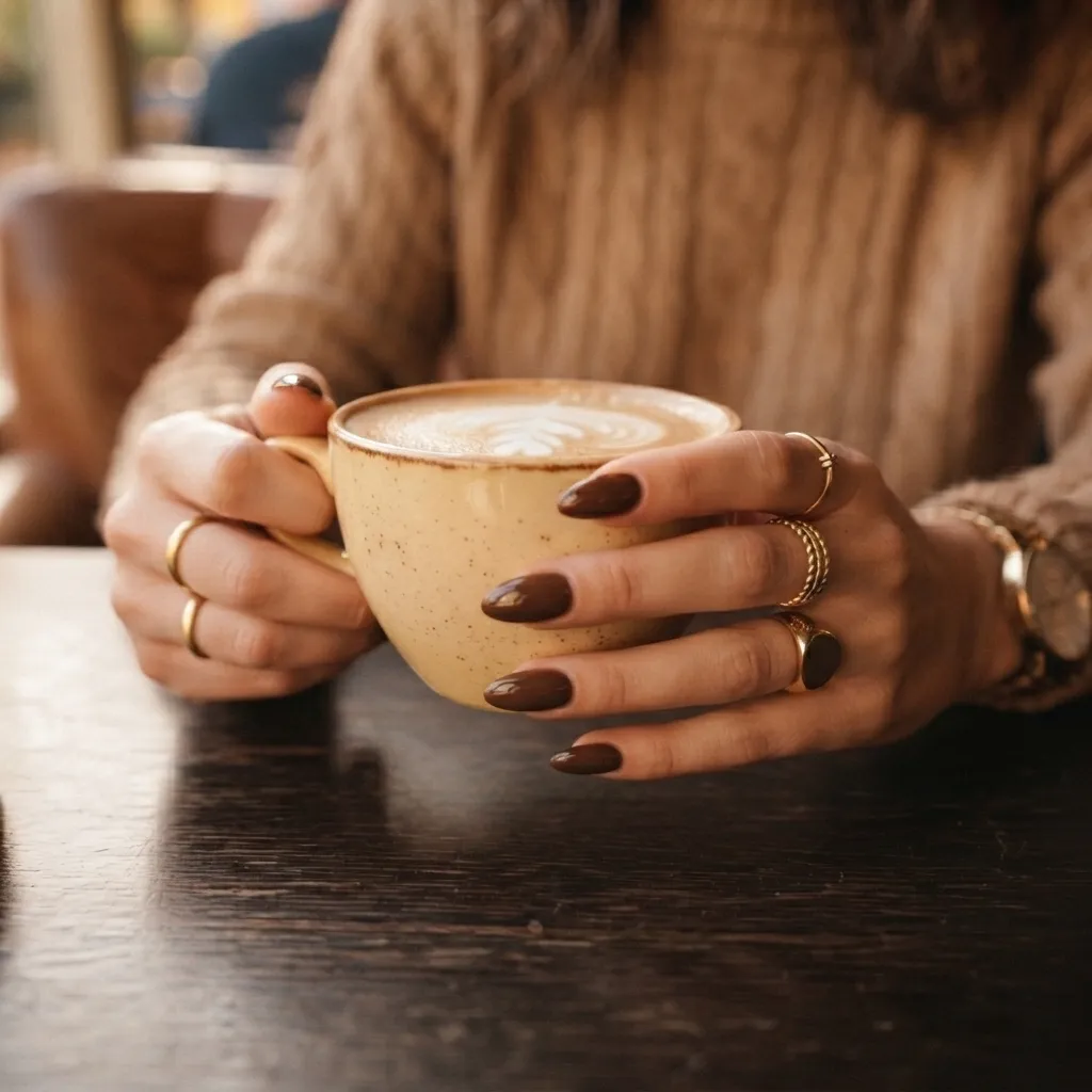 Mocha Mousse Nails