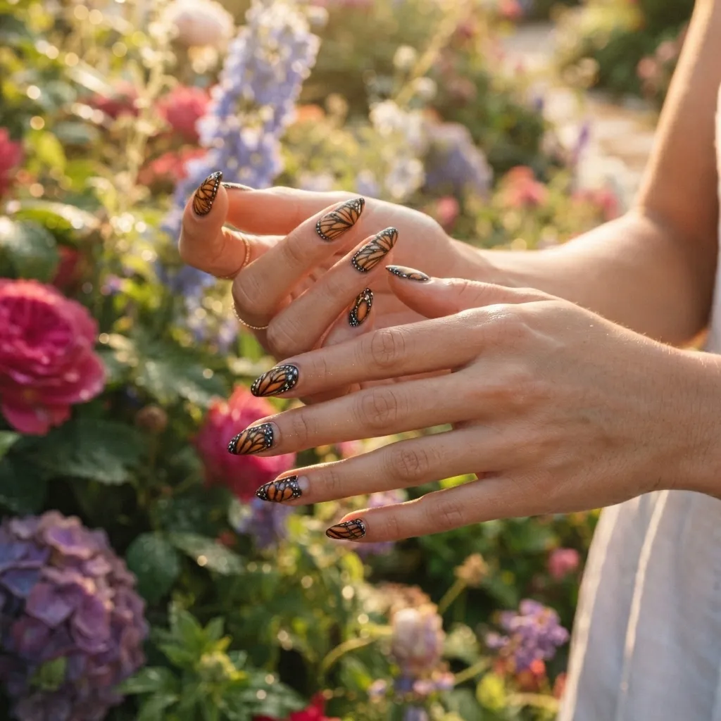 Butterfly Wing Nails