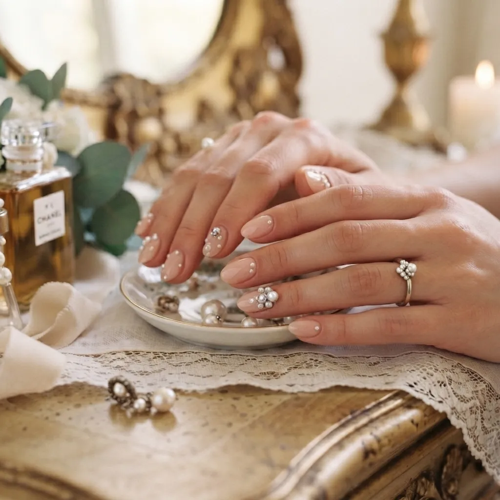 Pearl Accent Manicure