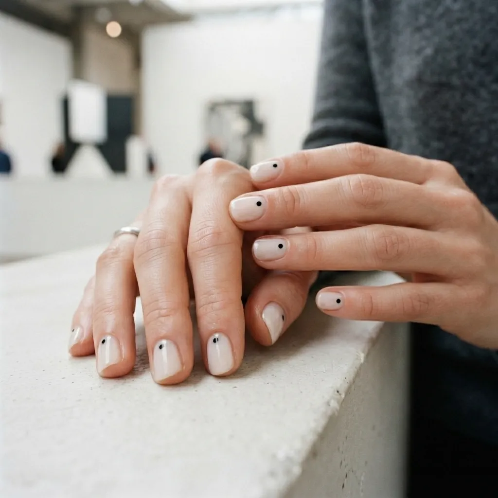 Minimal Dot Nail Art