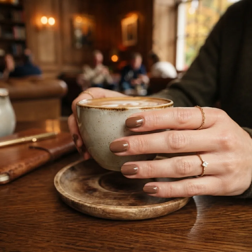 Mocha Gloss Nails