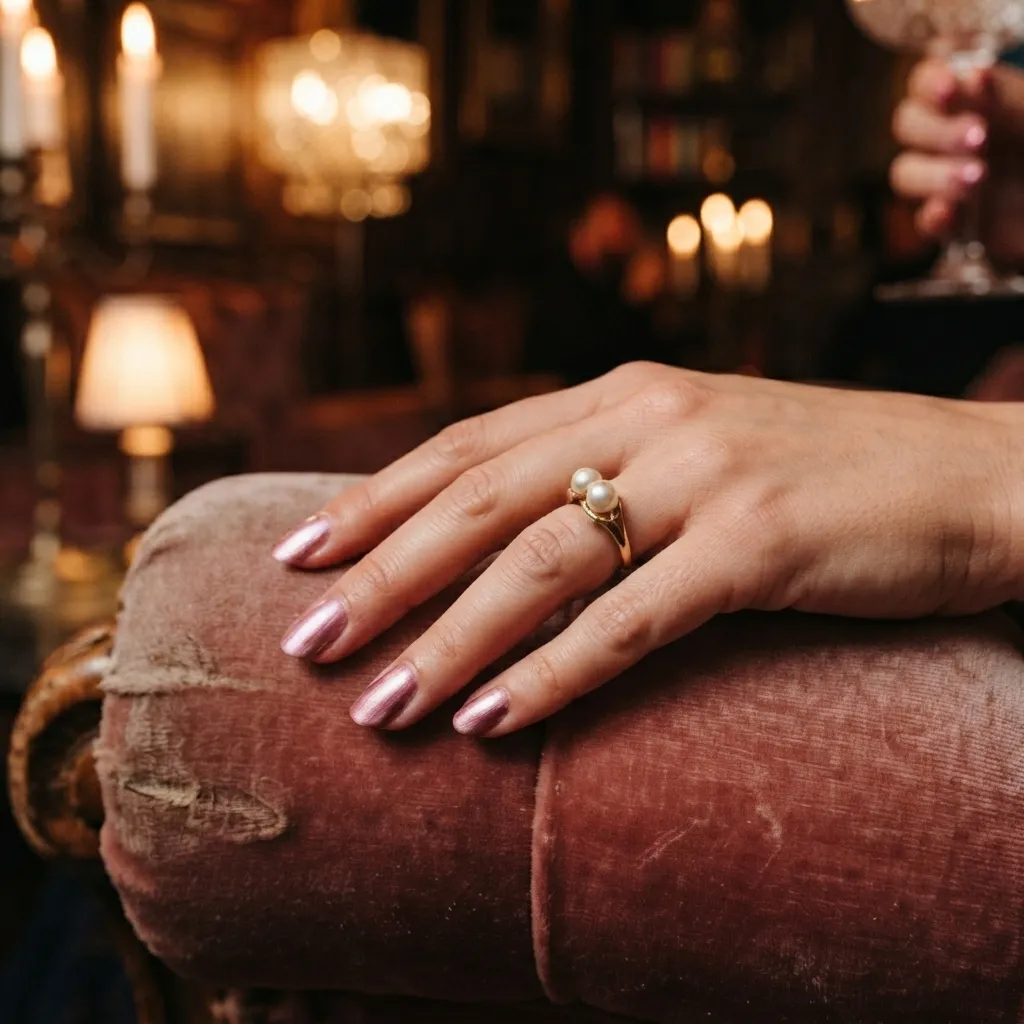 Pink Velvet Nails