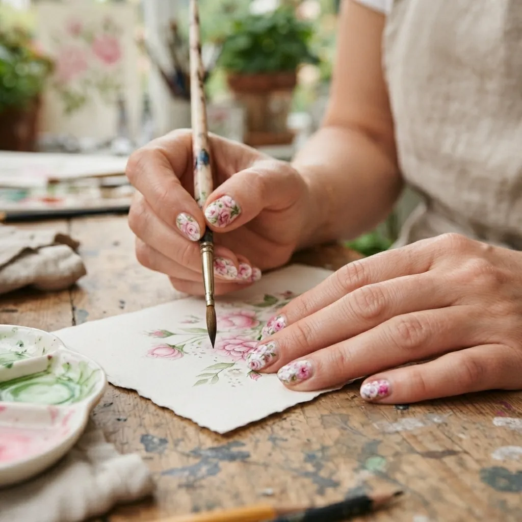 Watercolour Floral Pink