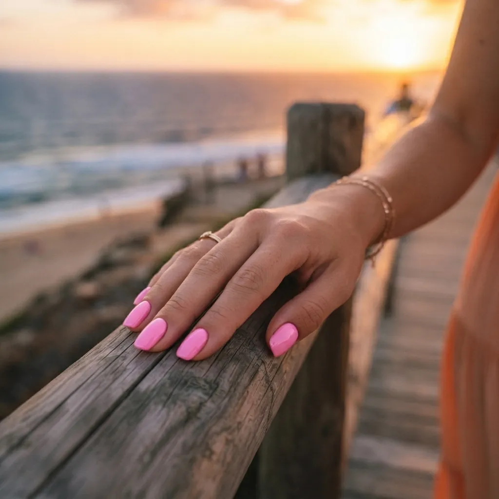 Sunset Blush Pink