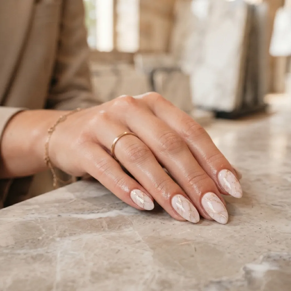Blush Marble Baby Pink