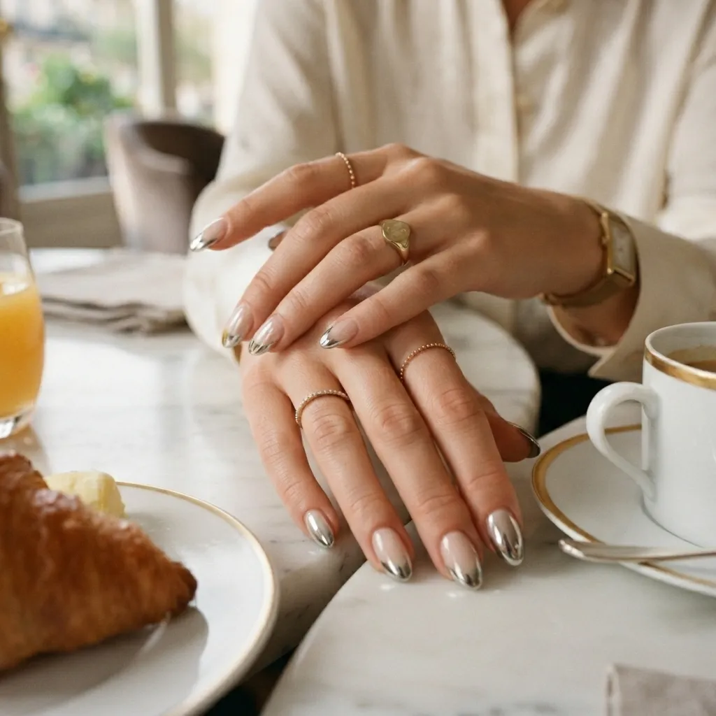 French Chrome Tips