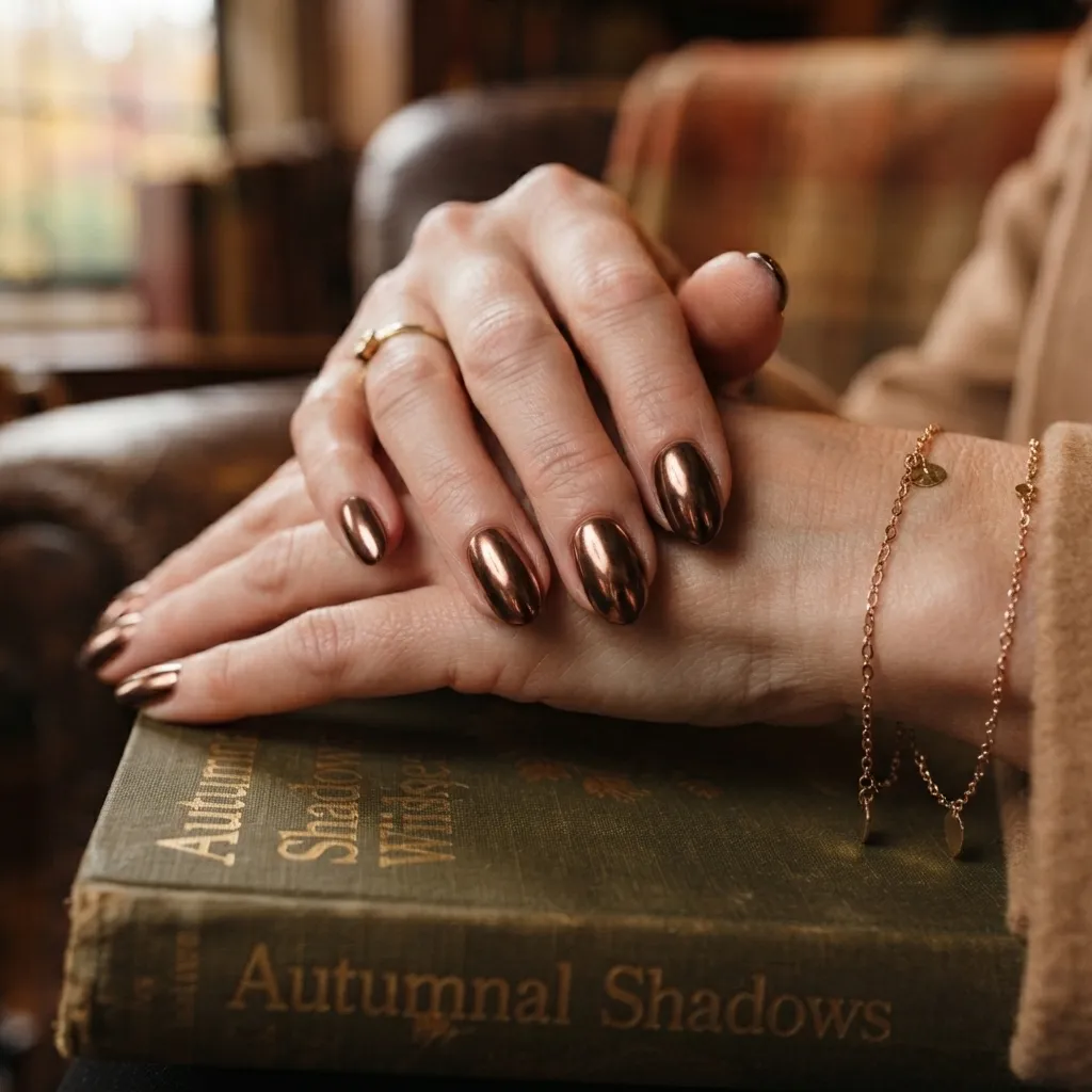 Chocolate Chrome Nails