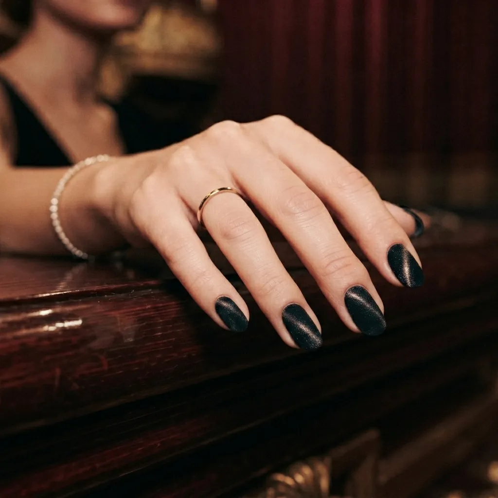 Black Velvet Nails