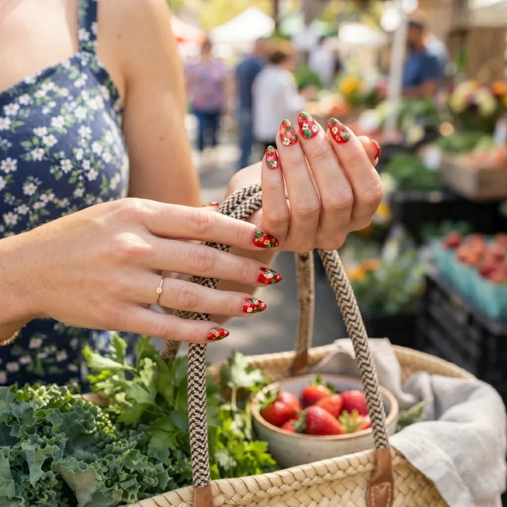 Strawberry Nail Art