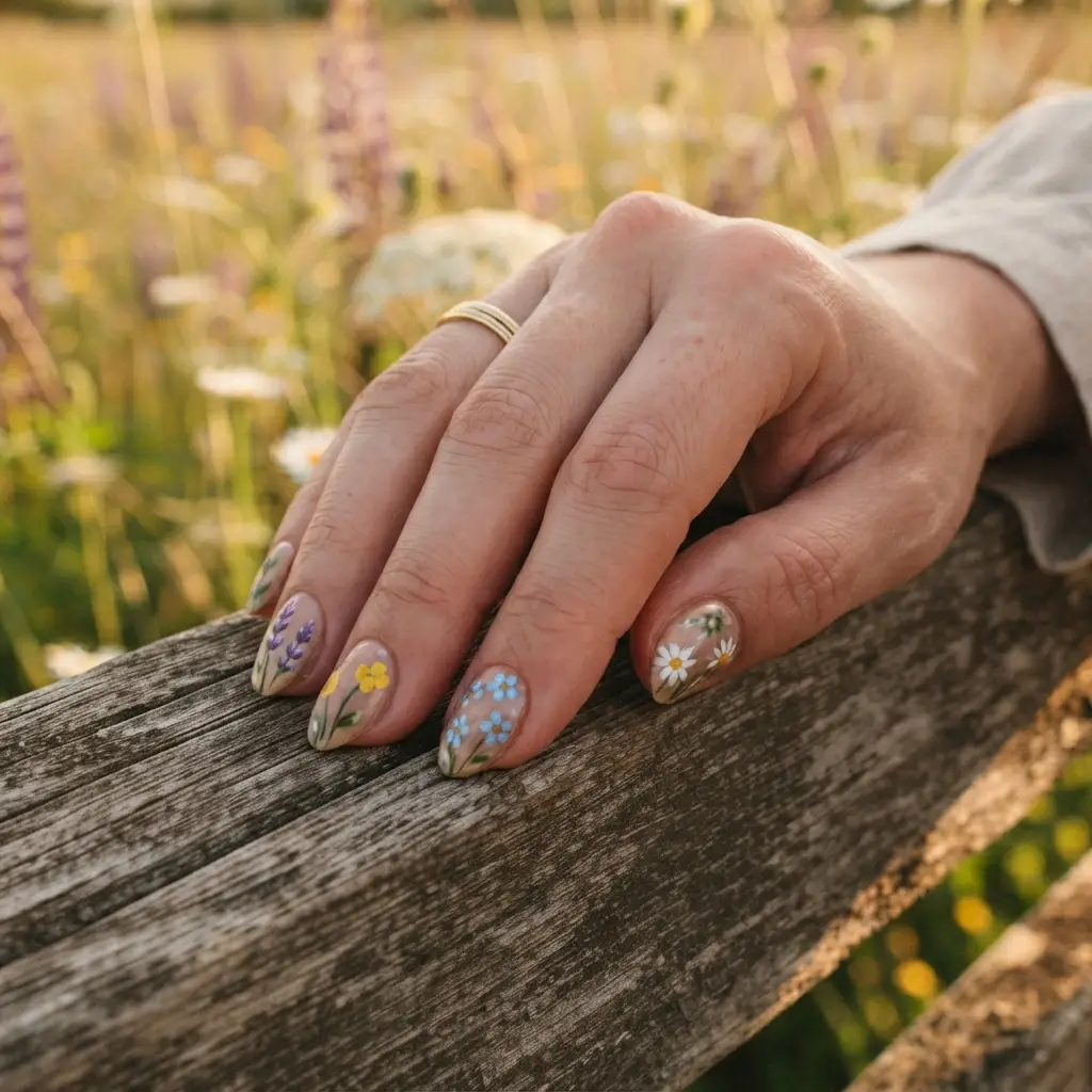 Wildflower Nail Design