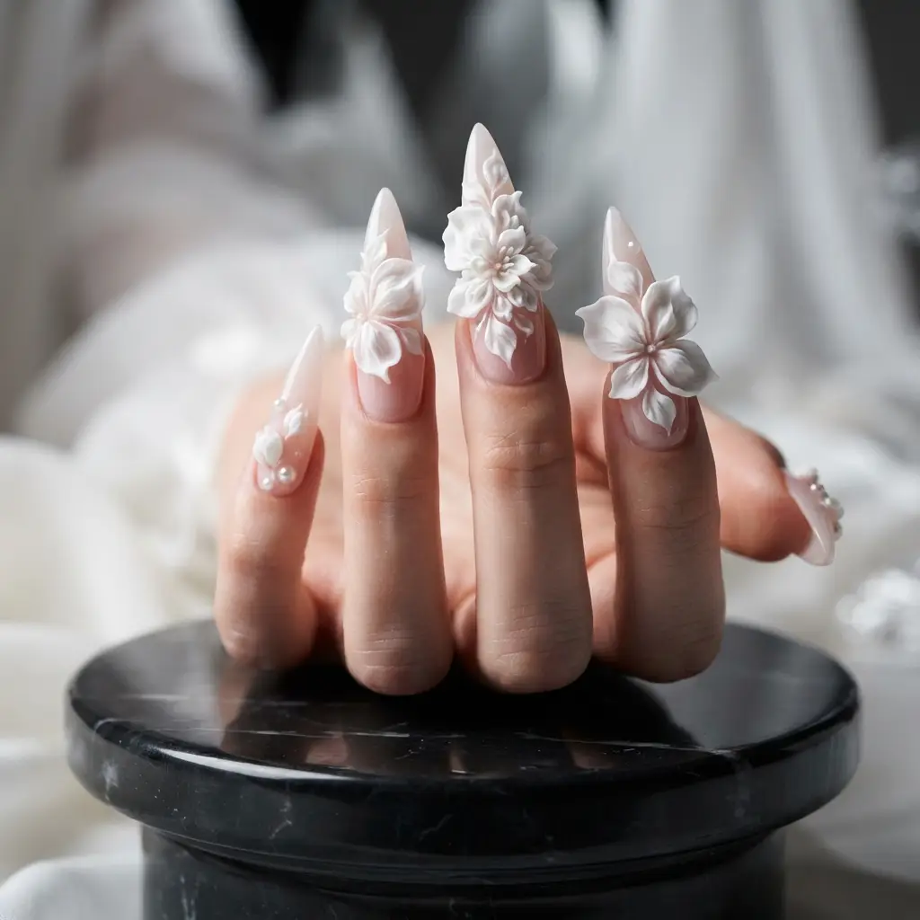 3D Flower Nails