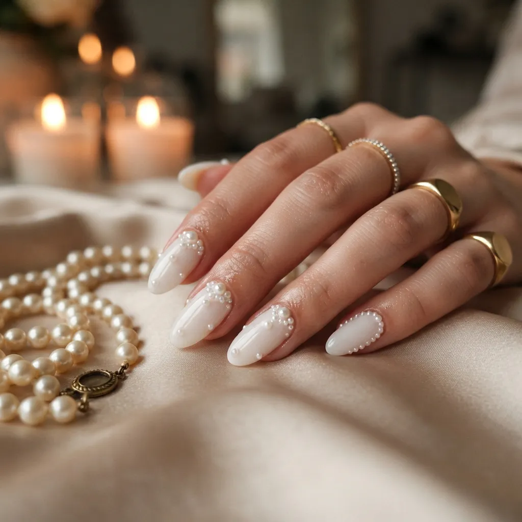 Pearl Drop Nails