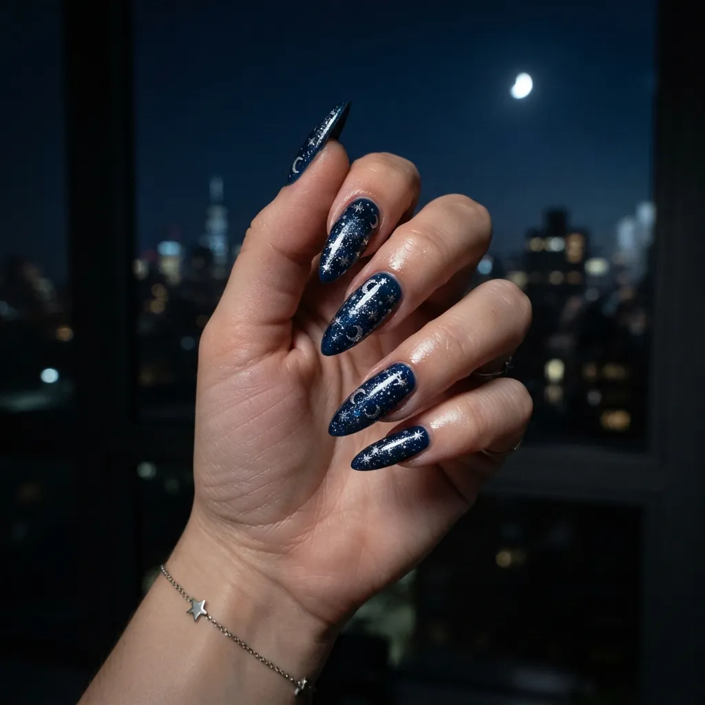 Celestial Star Nails
