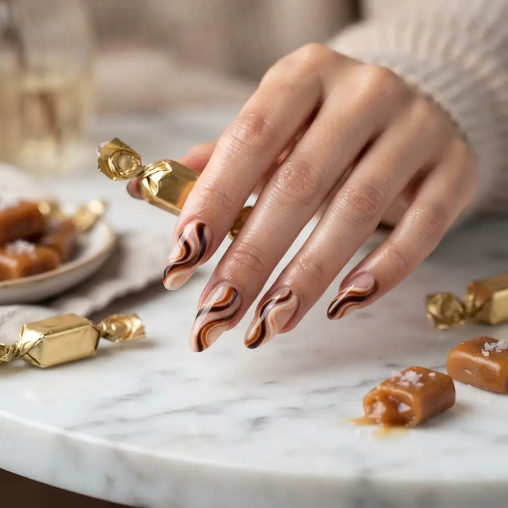Chocolate and Caramel Swirls