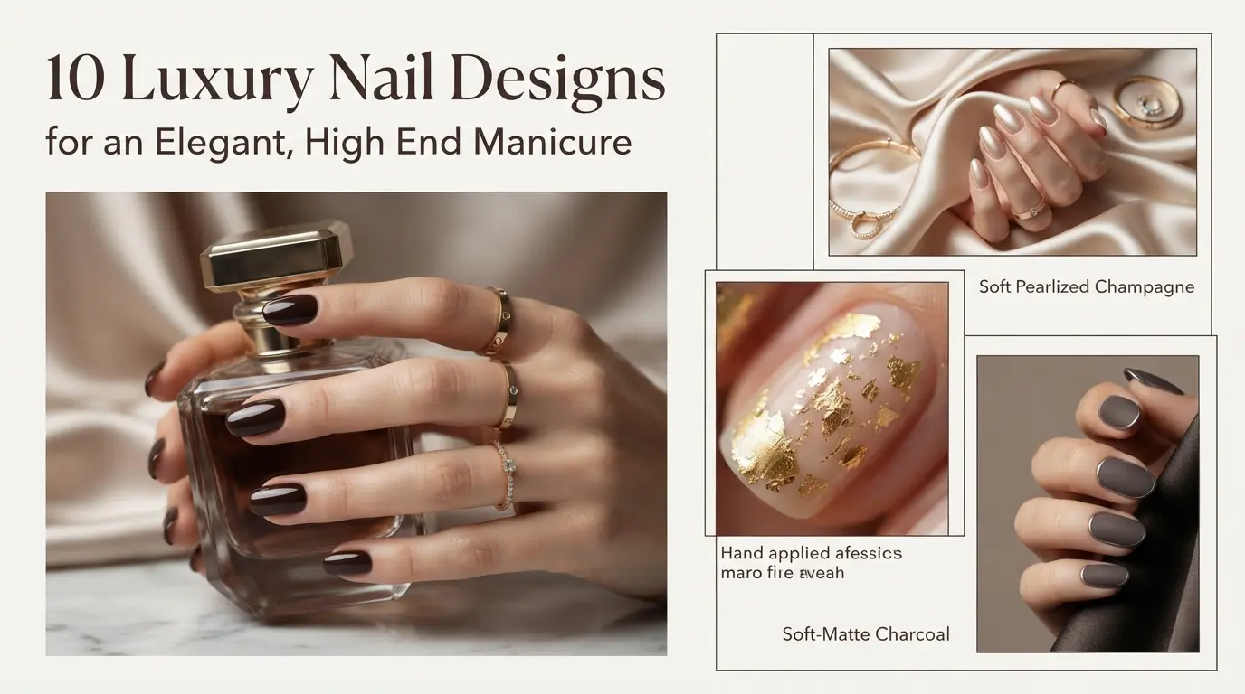 10 Luxury Nail Designs for an Elegant, High End Manicure