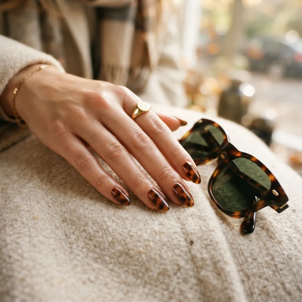Tortoiseshell Autumn Nails