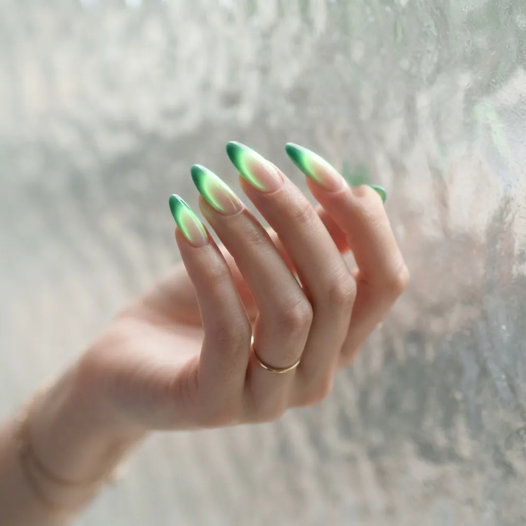 Green Aura Nails