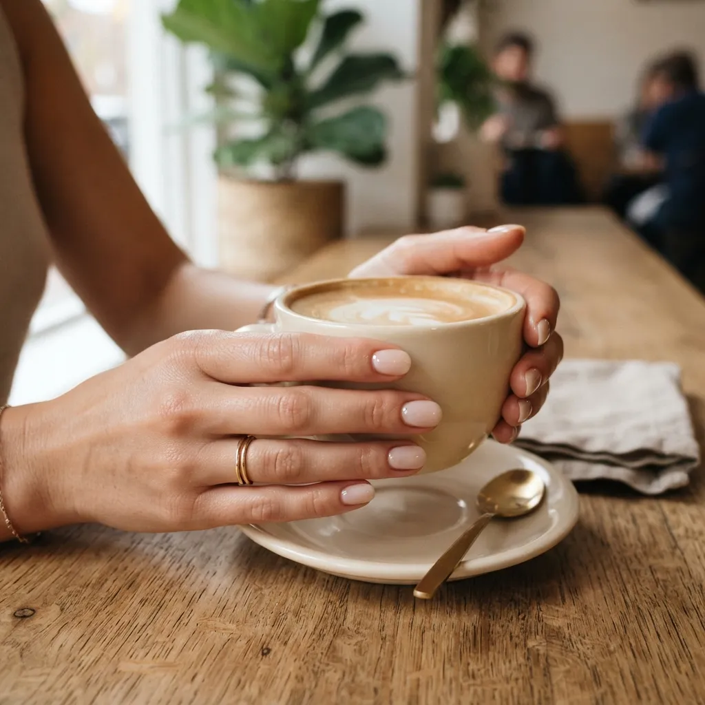 Milky Nude Nails