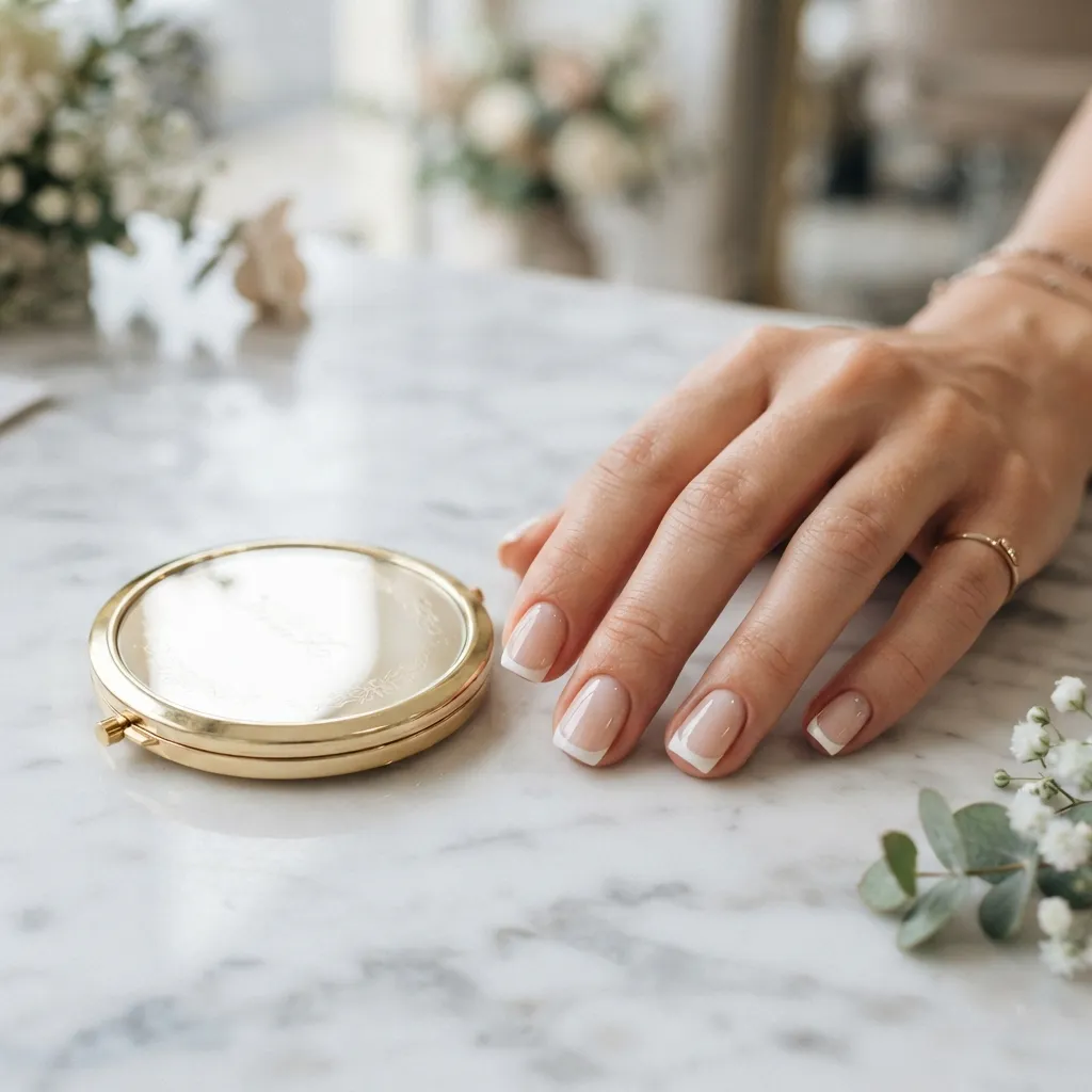 Nude French Tip Nails