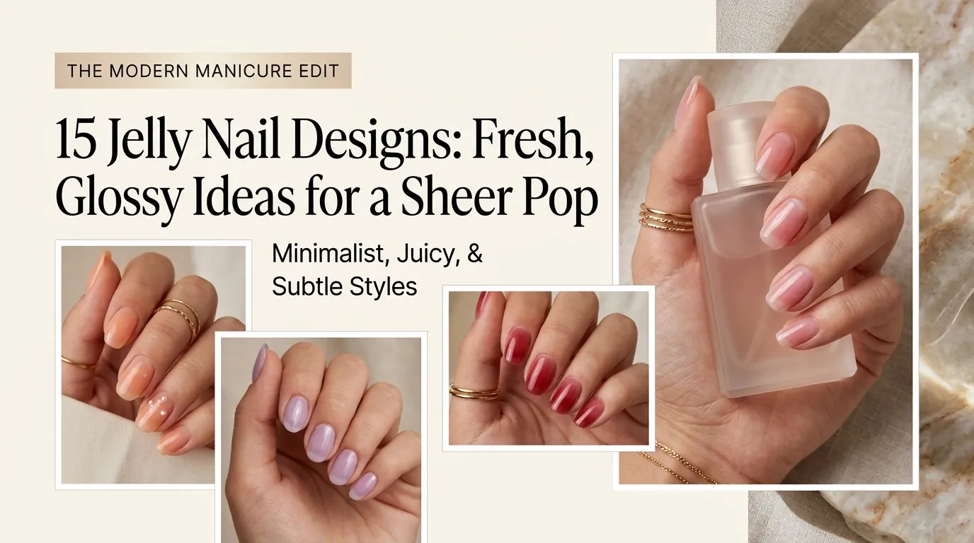 15 Jelly Nail Designs: Fresh, Glossy Ideas for a Sheer Pop of Color