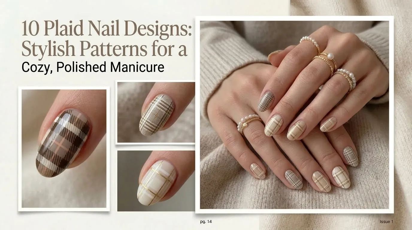 10 Plaid Nail Designs: Stylish Patterns for a Cozy, Polished Manicure